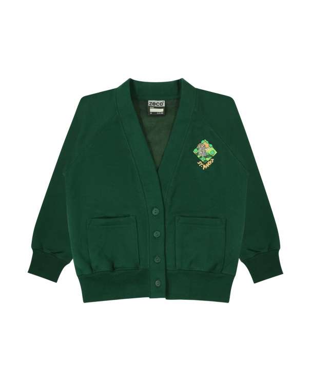 Girls Sweatshirt Cardigan Emb Logo